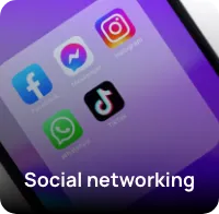 A phone folder with social media apps