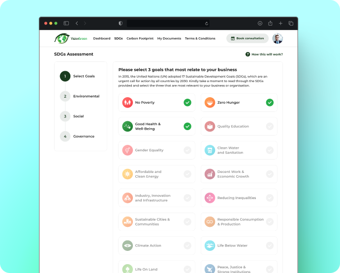 SDG Assessment Tool